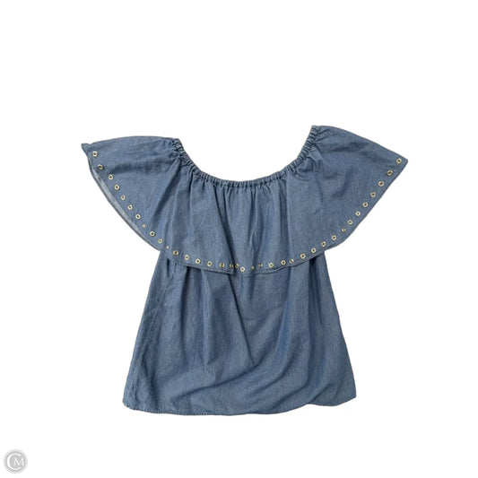 Top Sleeveless By Michael By Michael Kors In Blue Denim, Size: S