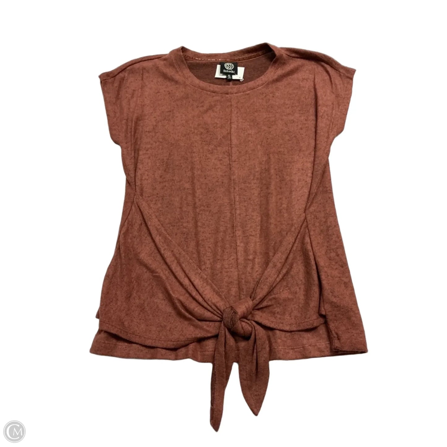 Top Short Sleeve By Bobeau In Red, Size: M