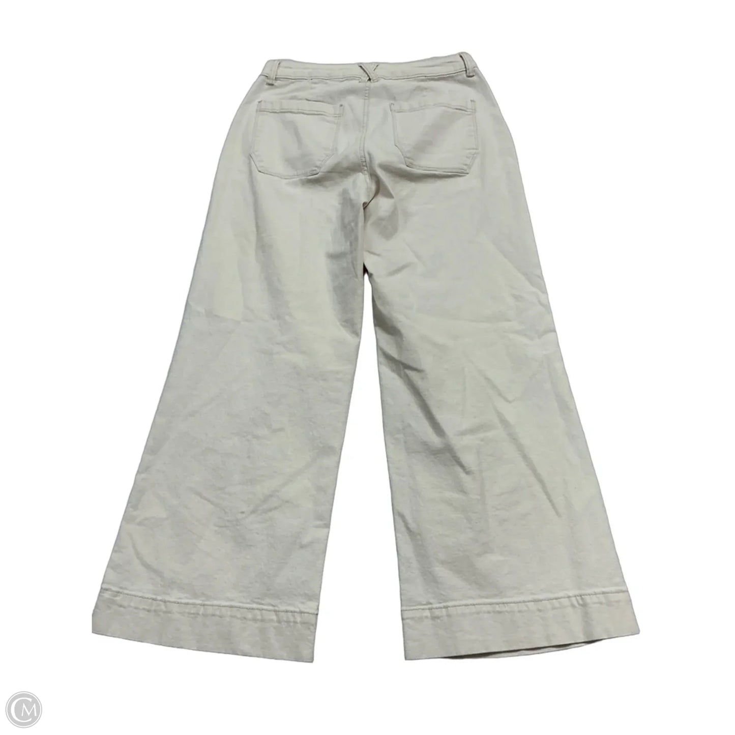 Jeans Wide Leg By Sonoma In Cream, Size: 6