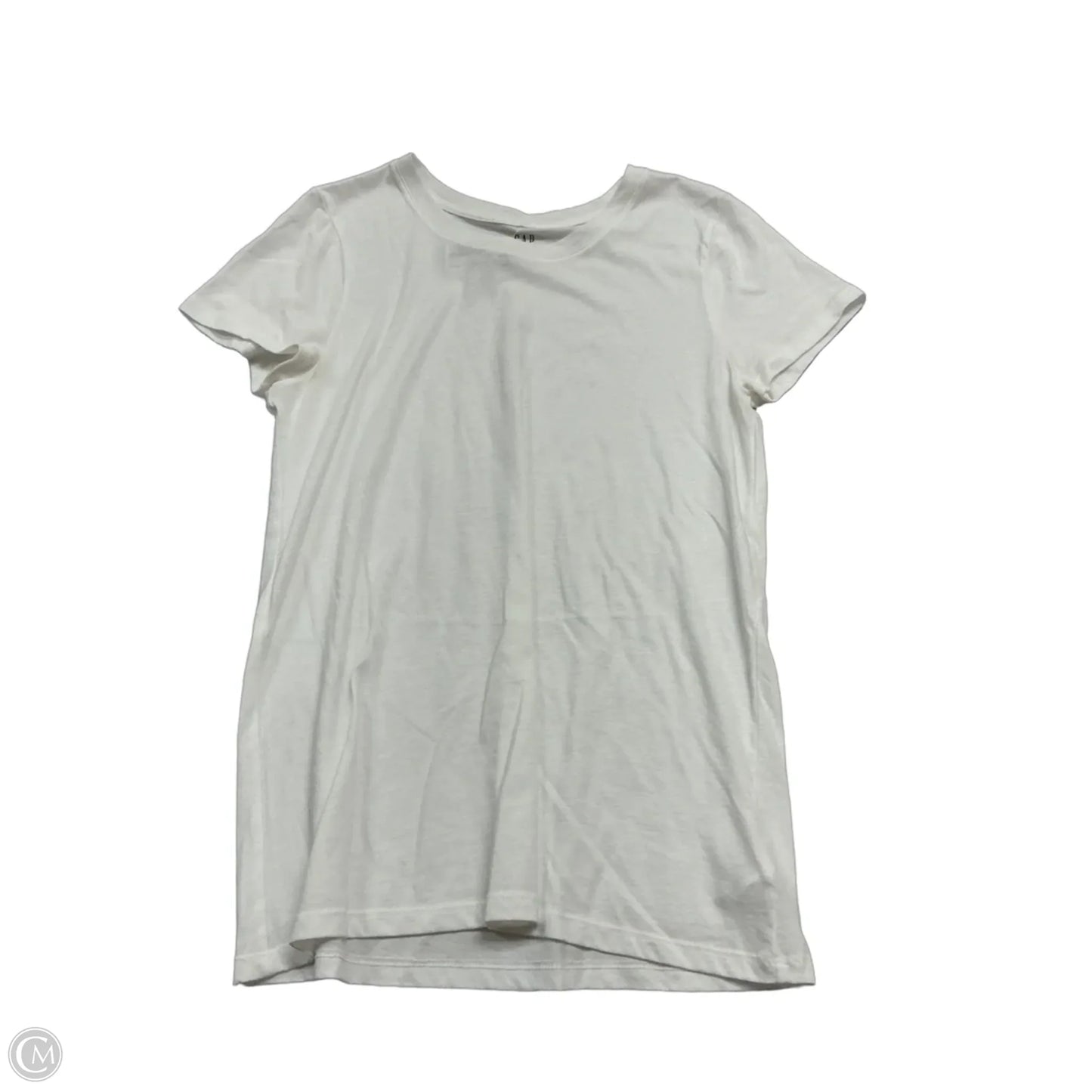 Top Short Sleeve By Gap In White, Size: M