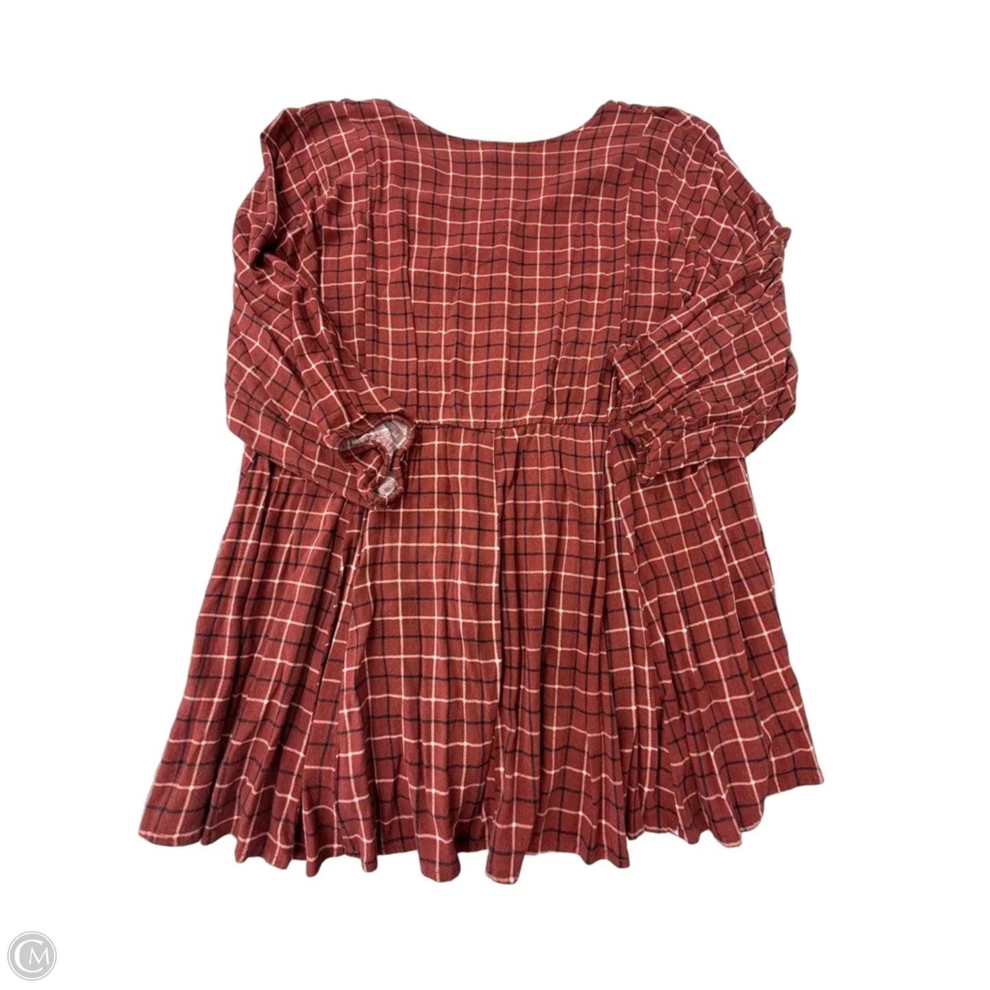 Top 3/4 Sleeve By Torrid In Plaid Pattern, Size: 2x