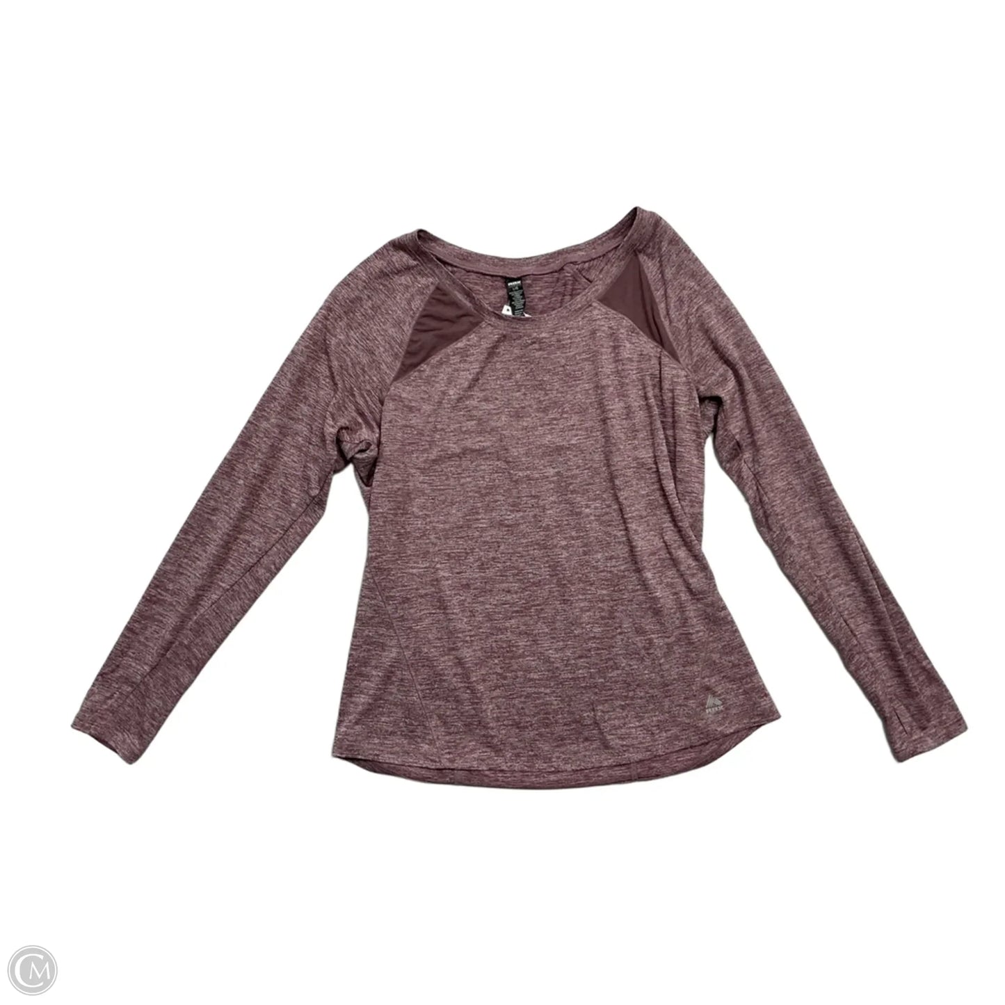 Athletic Top Long Sleeve Collar By Rbx In Purple, Size: L