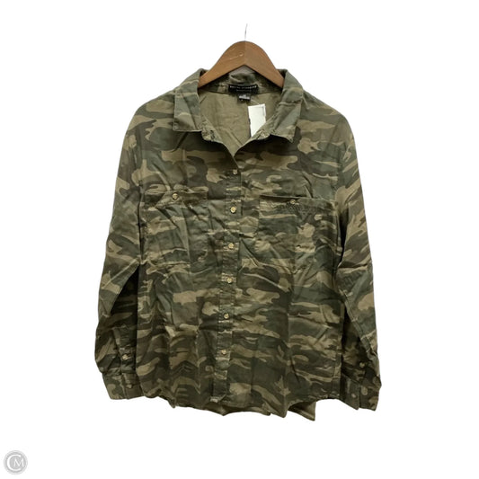 Top Long Sleeve By Social Standard By Sanctuary In Camouflage Print, Size: L