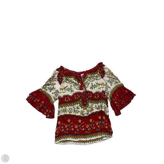 Top Short Sleeve By Bila In Multi-colored, Size: L