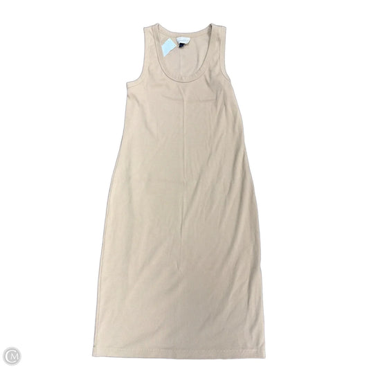 Dress Casual Midi By Universal Thread In Tan, Size: L