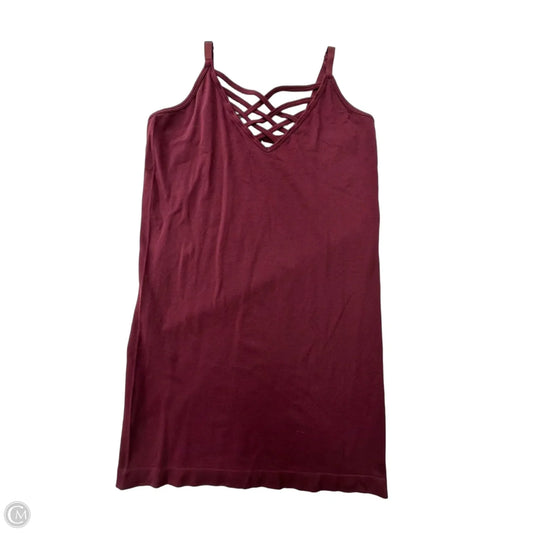 Top Cami By Zenana Outfitters In Maroon, Size: 1x