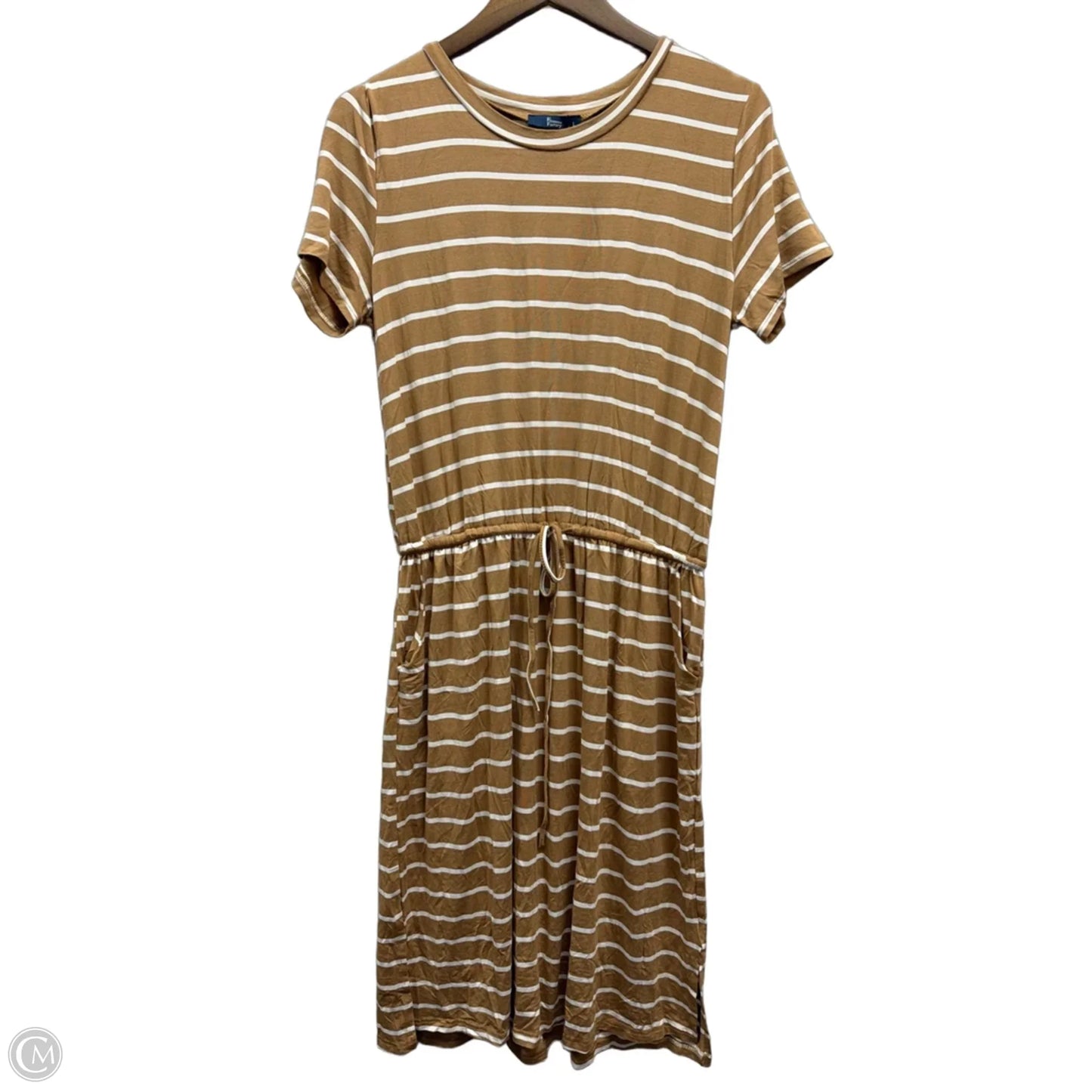 Dress Casual Midi By Clothes Mentor In Striped Pattern, Size: L
