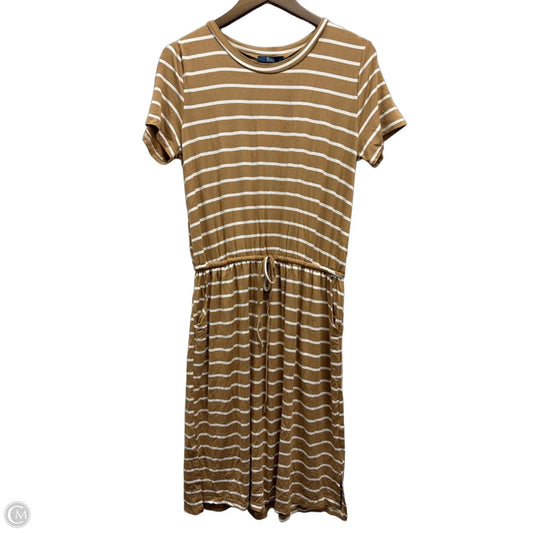 Dress Casual Midi By Clothes Mentor In Striped Pattern, Size: L
