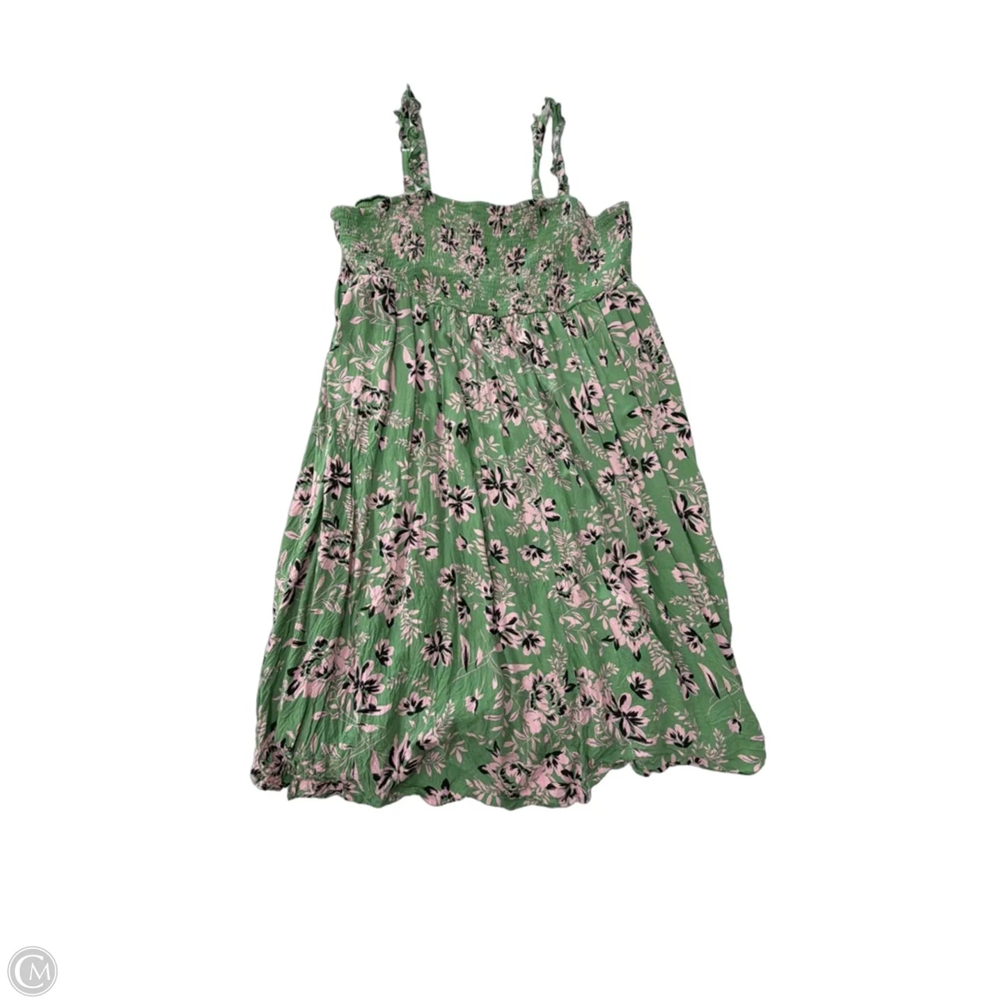 Dress Casual Midi By Torrid In Green & Pink, Size: 4x
