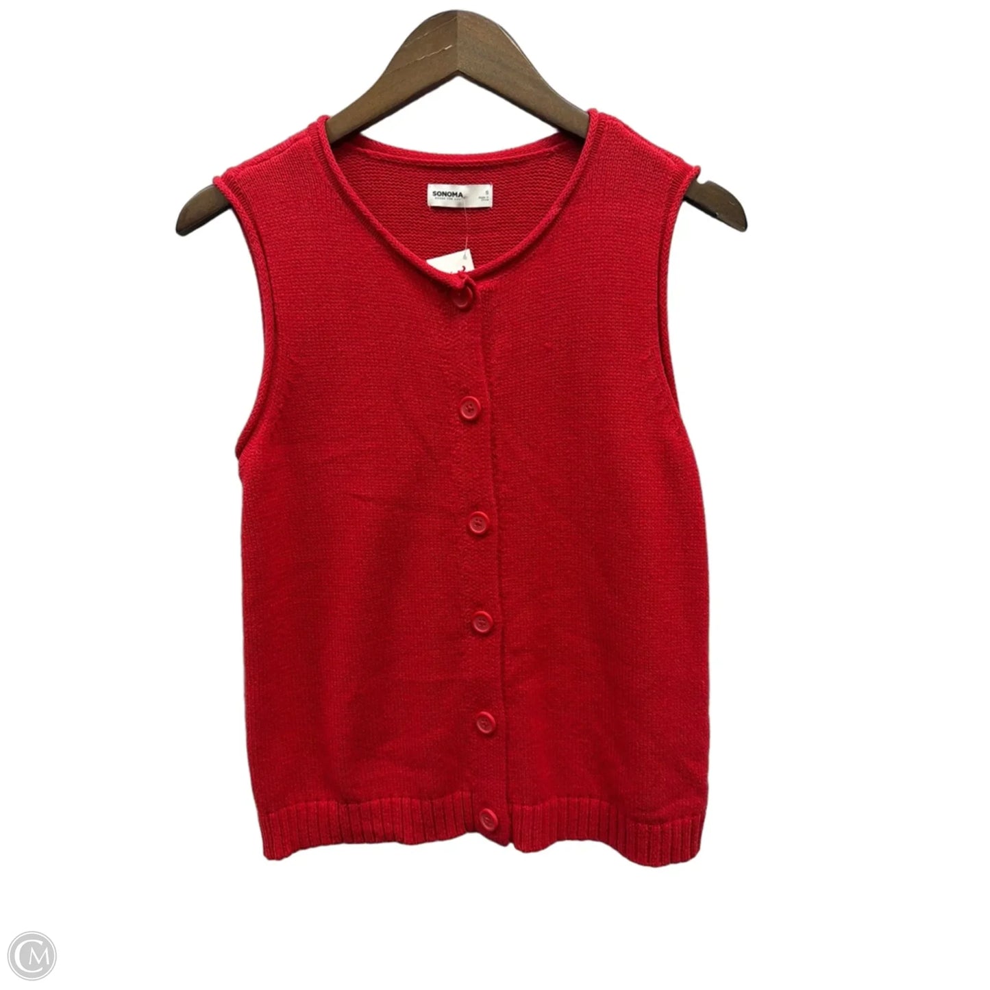 Vest Other By Sonoma In Red, Size: S