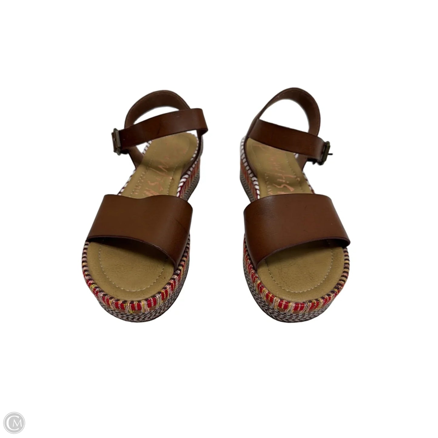Sandals Flats By Blowfish In Brown & Red, Size: 8.5