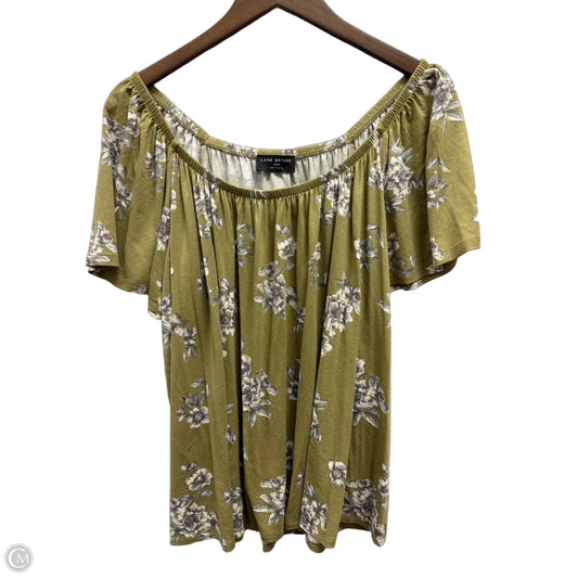 Top Short Sleeve By Lane Bryant In Floral Print, Size: 1x