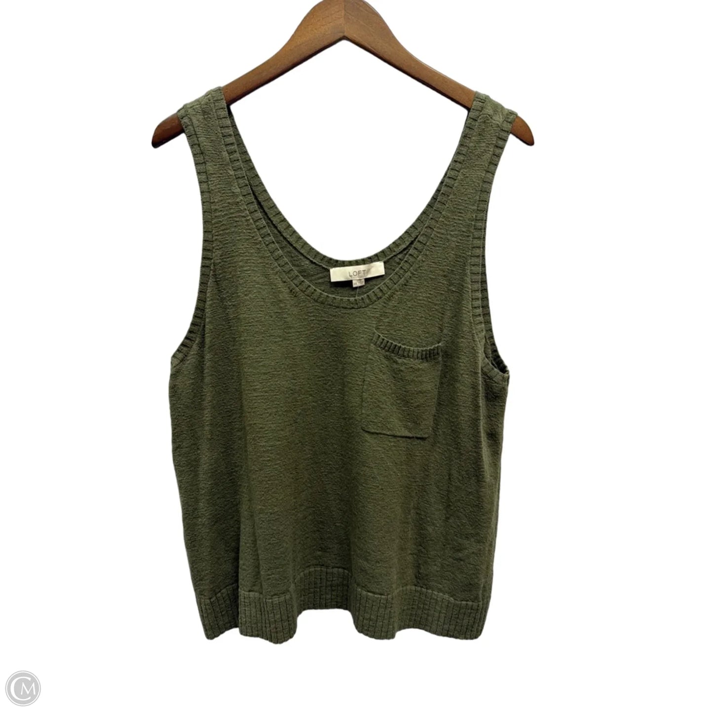 Tank Top By Loft In Green, Size: 1x