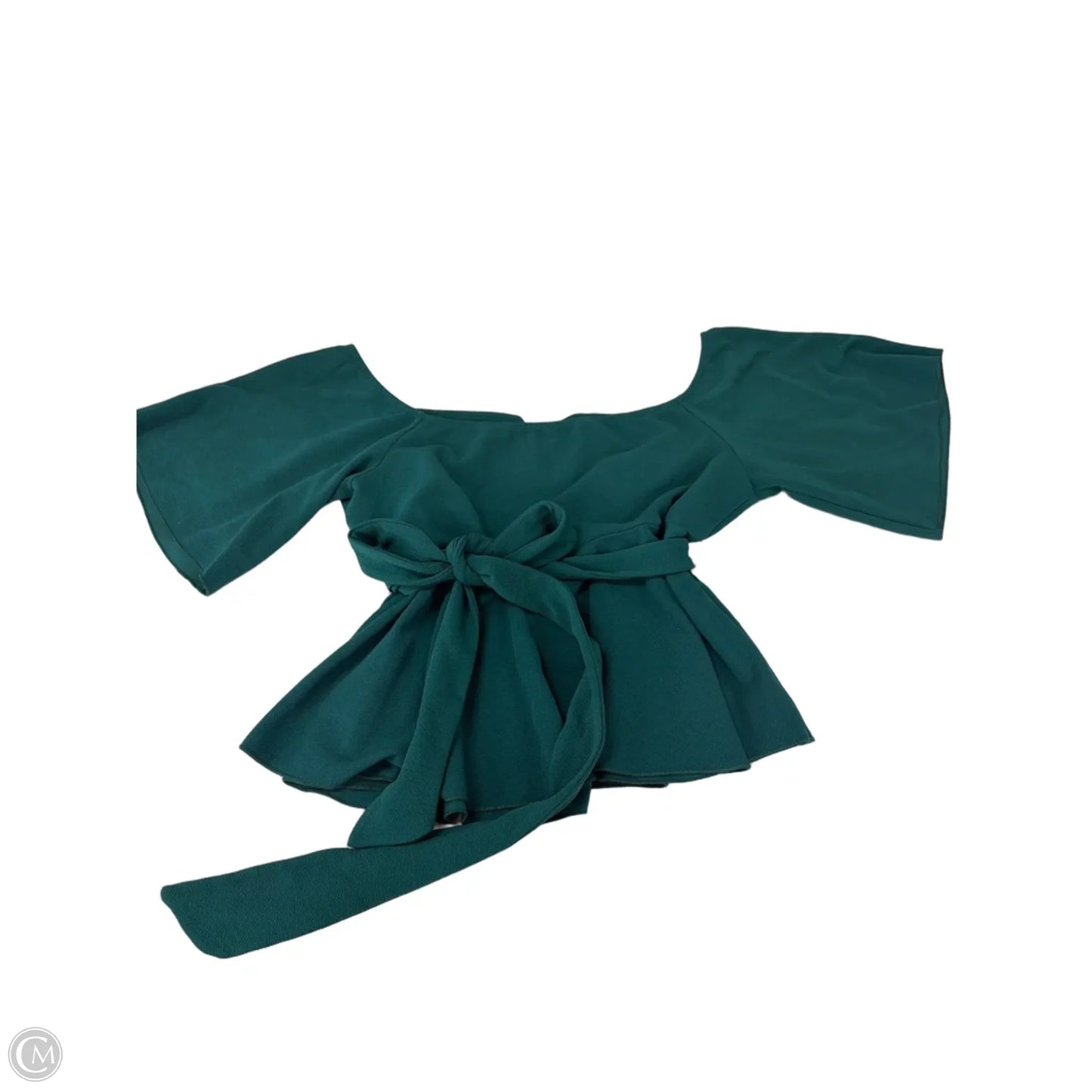 Top Short Sleeve By Cmf In Green, Size: 2x