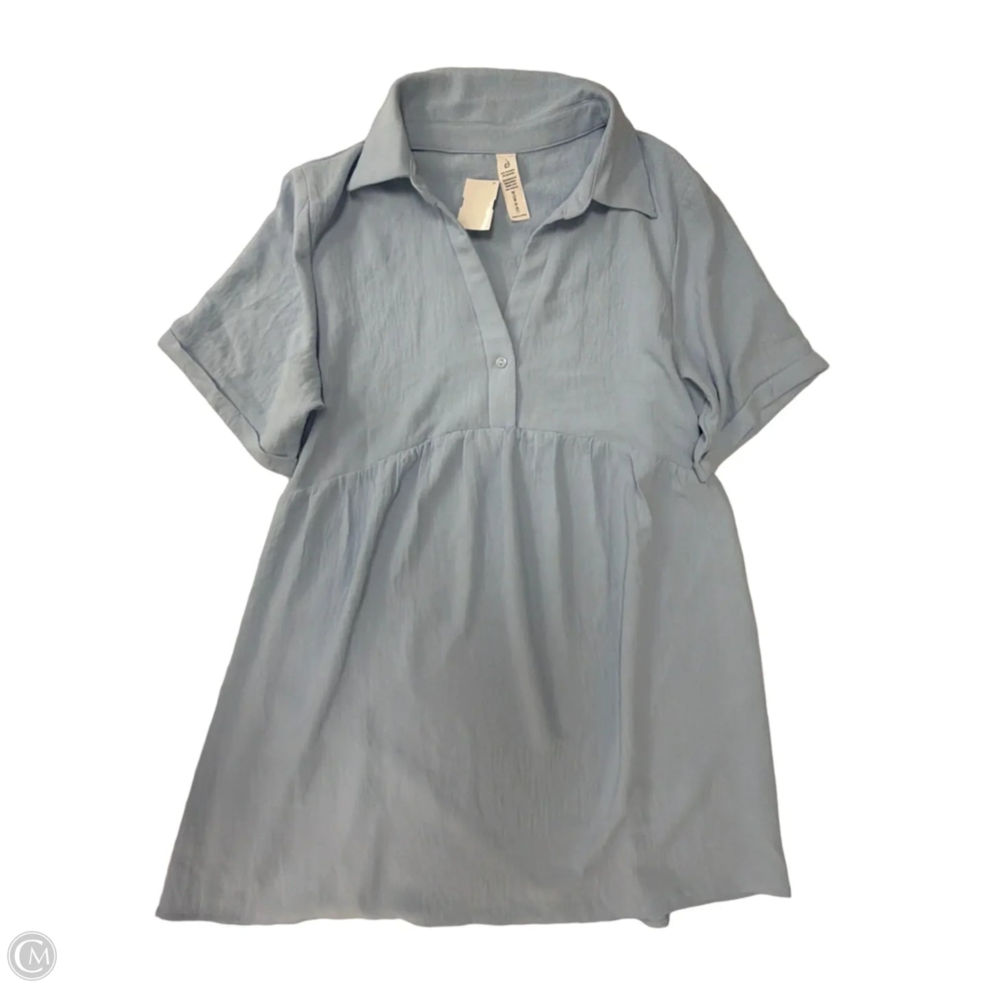 Dress Casual Midi By Cmf In Blue, Size: L