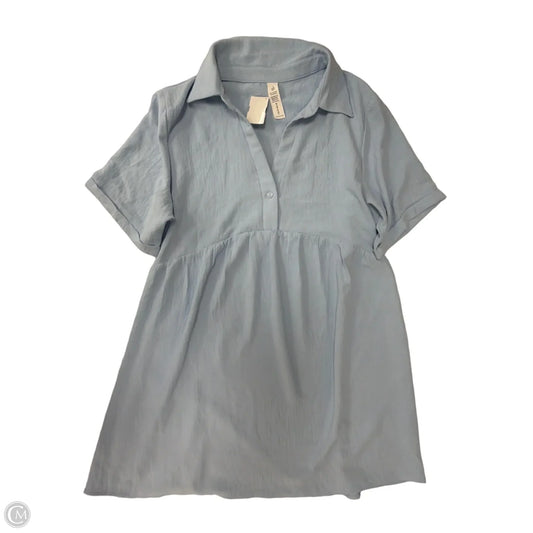 Dress Casual Midi By Cmf In Blue, Size: L
