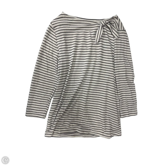 Top Long Sleeve By Pink Clover In Striped Pattern, Size: L