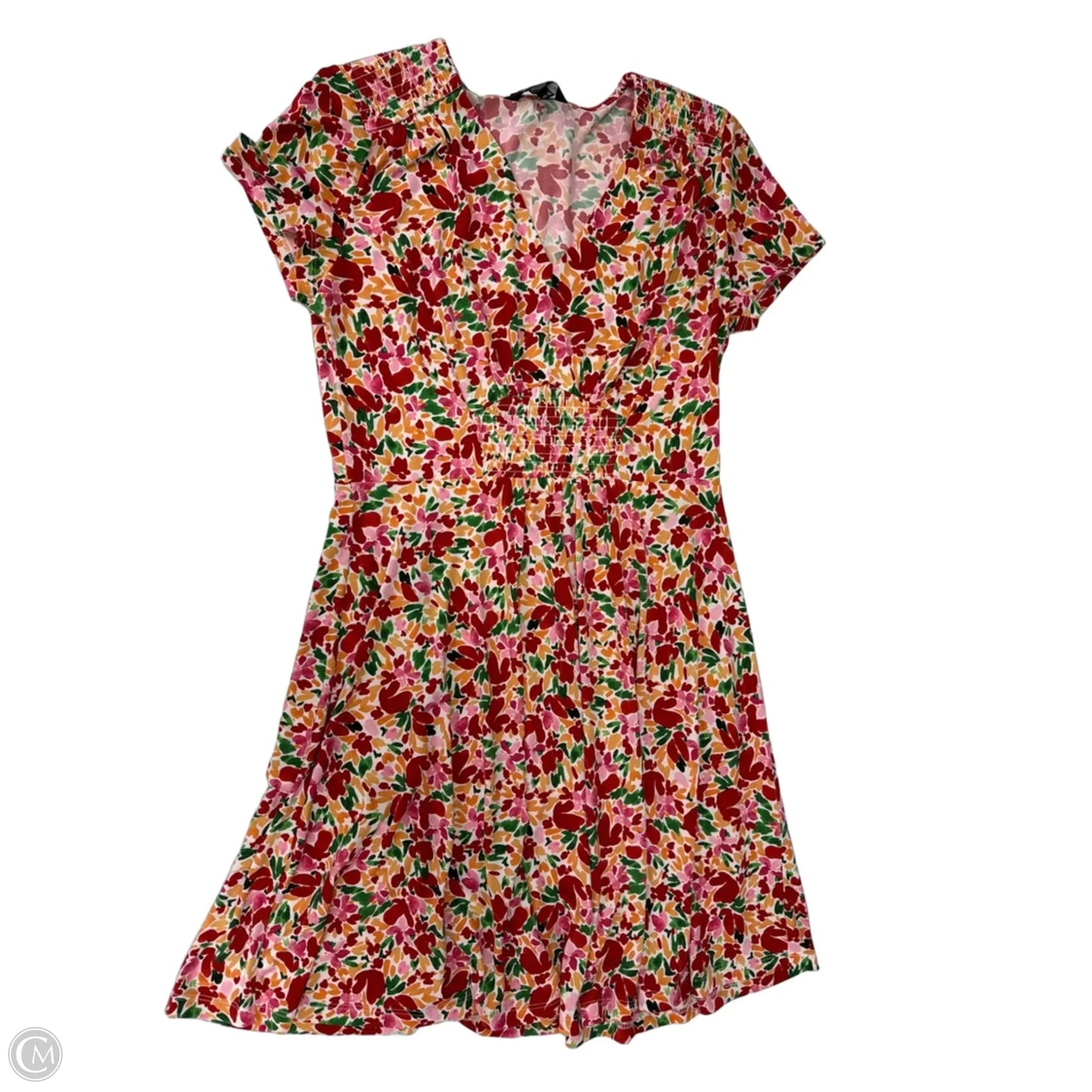 Dress Casual Midi By Maggy London In Floral Print, Size: M