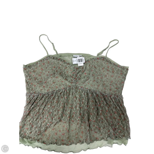 Tank Top By Clothes Mentor In Green, Size: 5