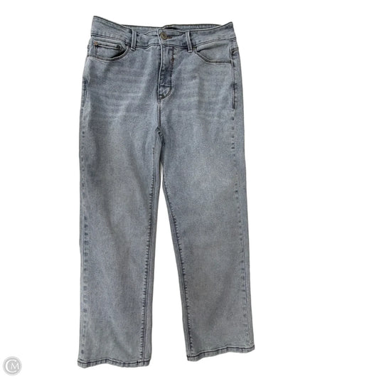 Jeans Straight By Curve Appeal In Blue Denim, Size: 8
