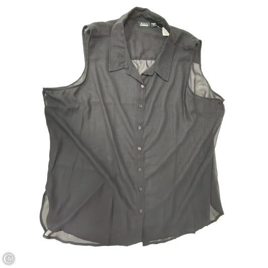 Top Sleeveless By Simply Emma In Black, Size: 3x