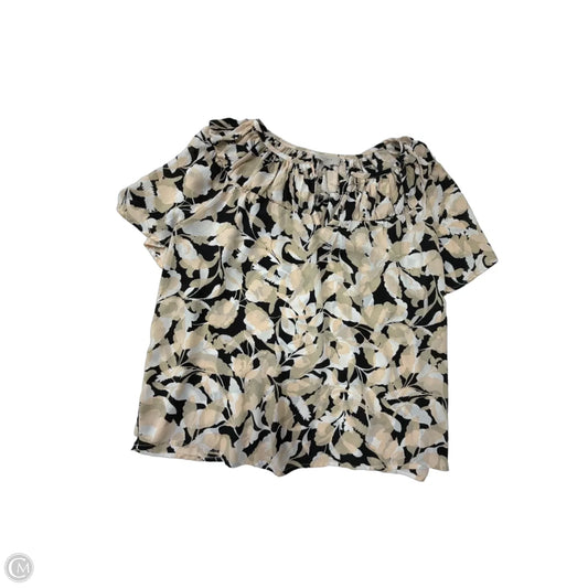 Top Short Sleeve By Loft In Multi-colored, Size: L