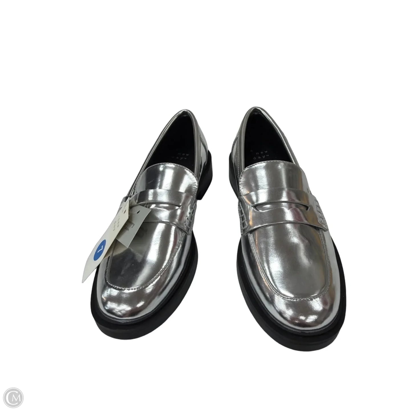 Shoes Flats By A New Day In Silver, Size: 7
