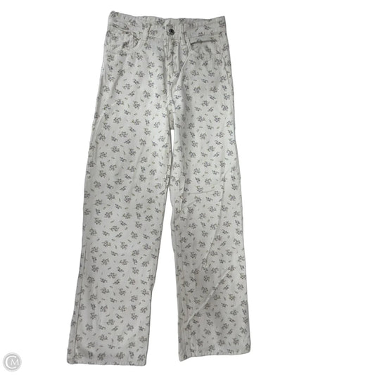 Jeans Boot Cut By H&m In Floral Print, Size: 2