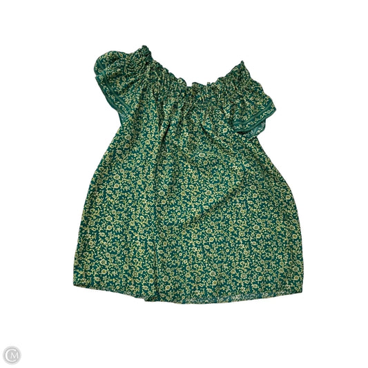 Top Short Sleeve By Max Studio In Green, Size: L