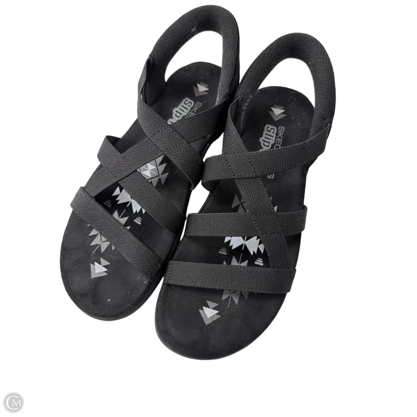 Sandals Flats By Skechers In Black, Size: 7