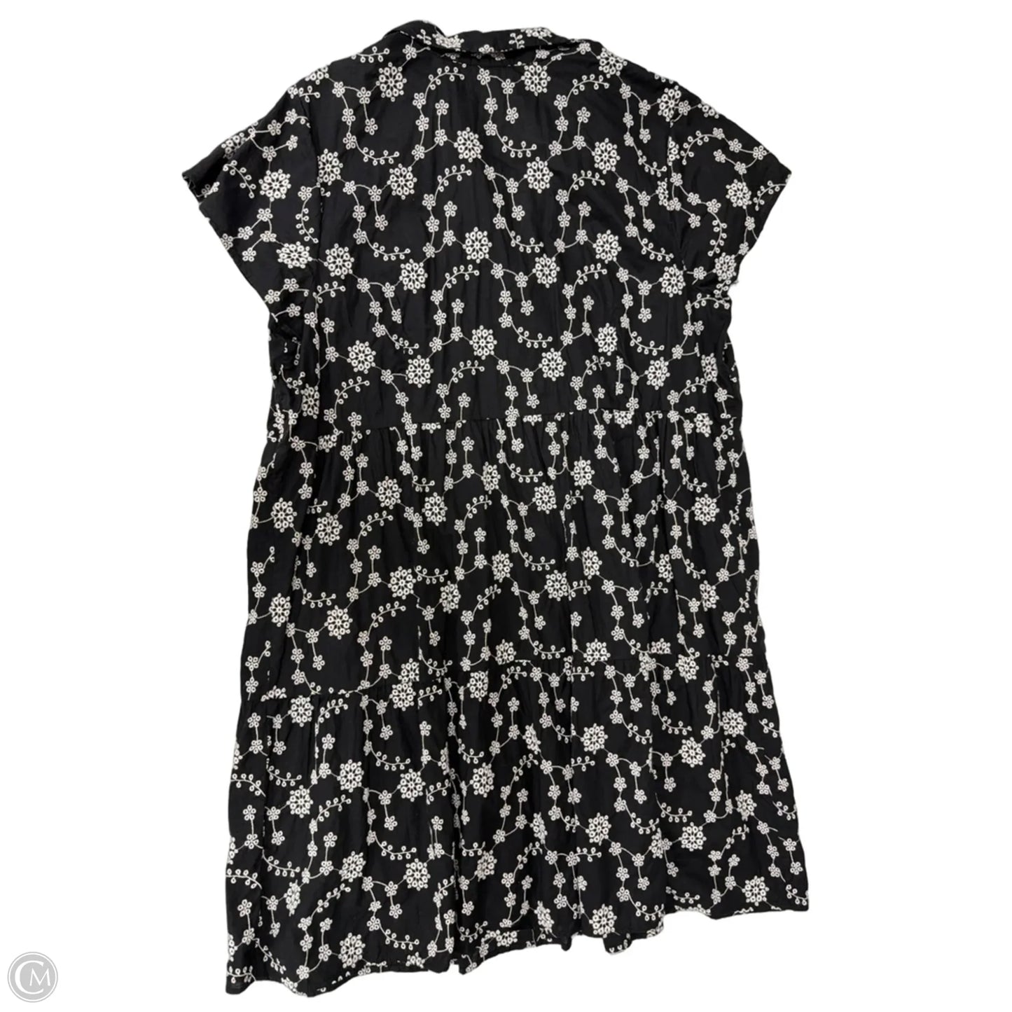 Dress Casual Midi By J. Jill In Black & White, Size: 2x