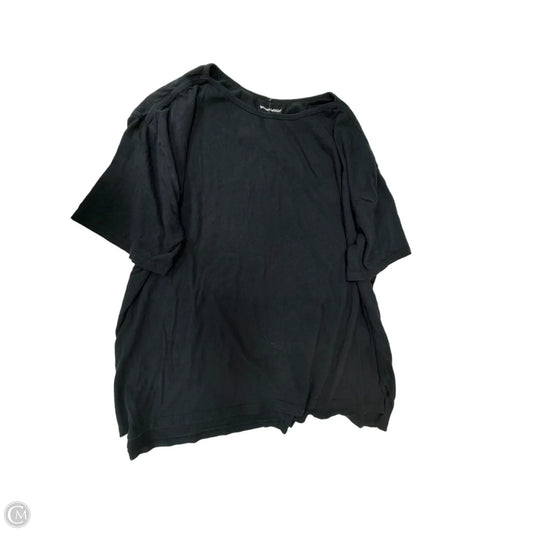 Top Short Sleeve By Woman Within In Black, Size: 4x