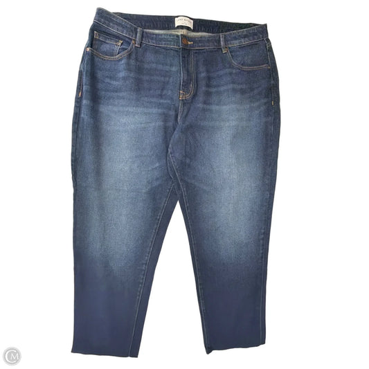 Jeans Cropped By Lane Bryant In Blue Denim, Size: 18