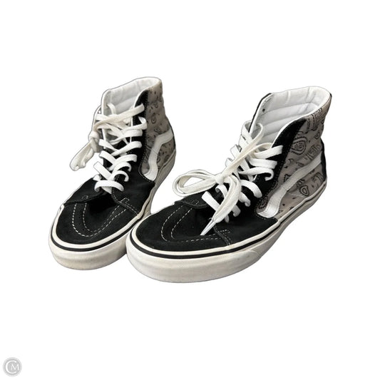 Shoes Sneakers By Vans In Black & Grey, Size: 9.5