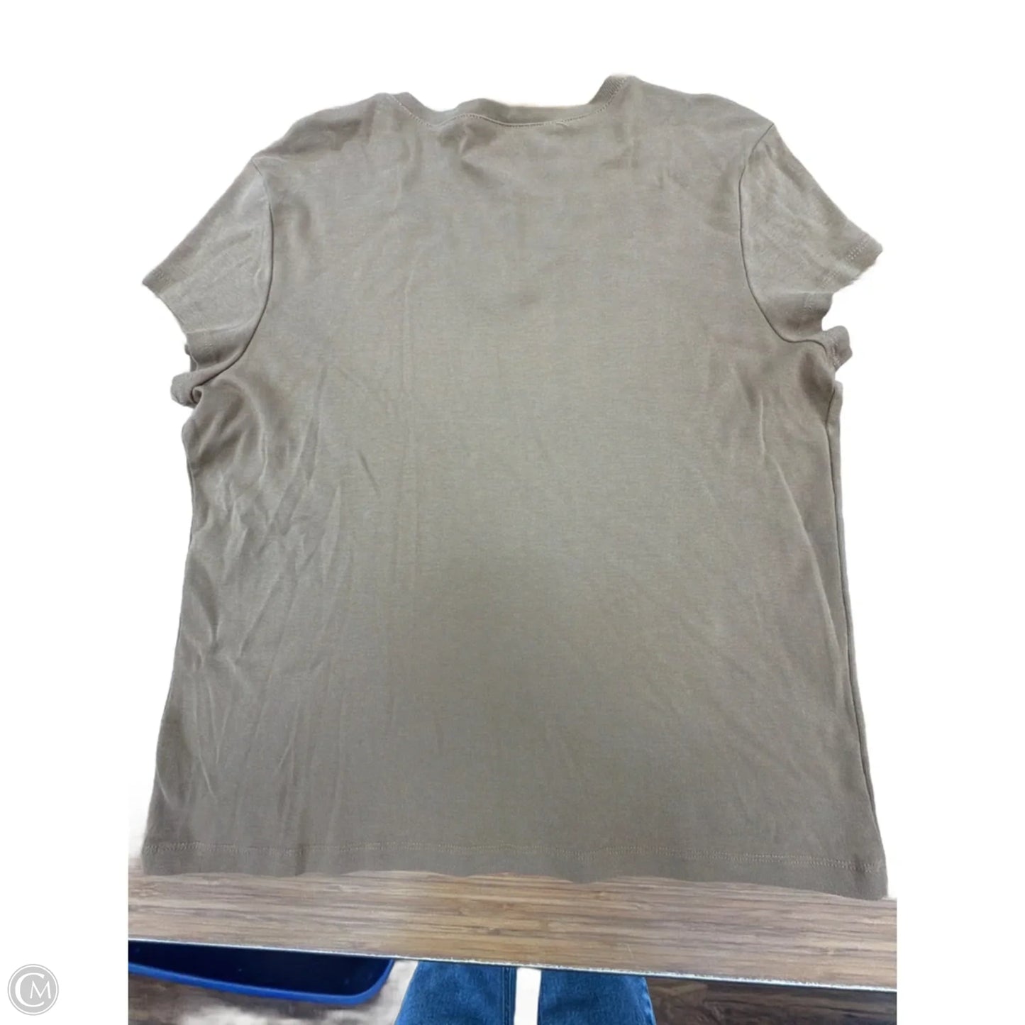 Top Short Sleeve Basic By Jones New York In Brown, Size: Xl