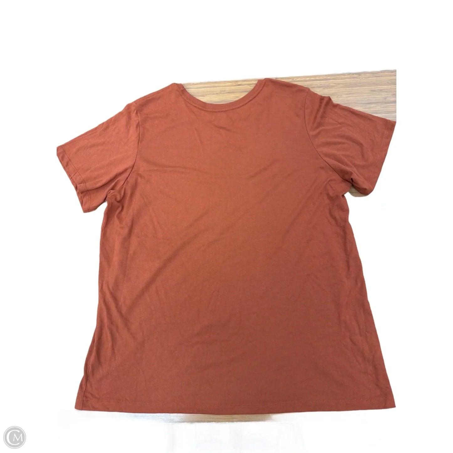 Top Short Sleeve Basic By Sonoma In Brown, Size: Xl