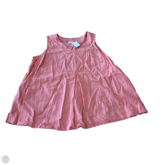 Top Sleeveless By Croft And Barrow In Pink, Size: 1x