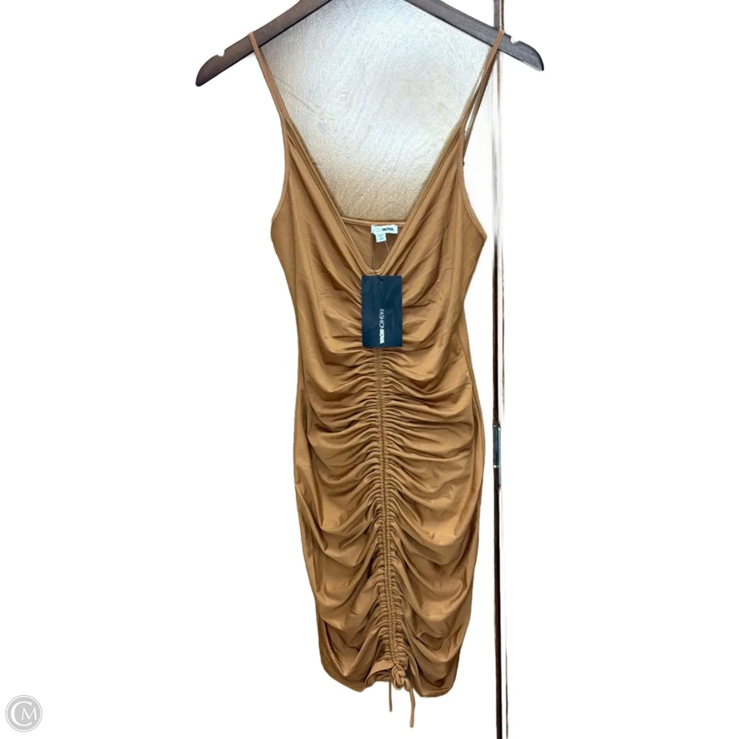 Dress Casual Short By Fashion Nova In Brown, Size: Xs