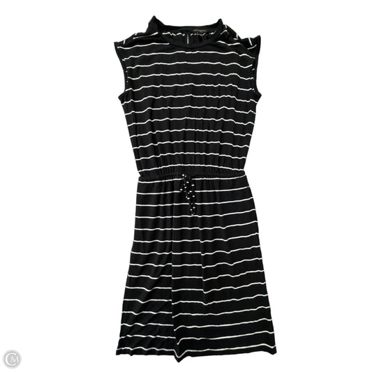 Dress Casual Midi By Banana Republic In Black & White, Size: Xs