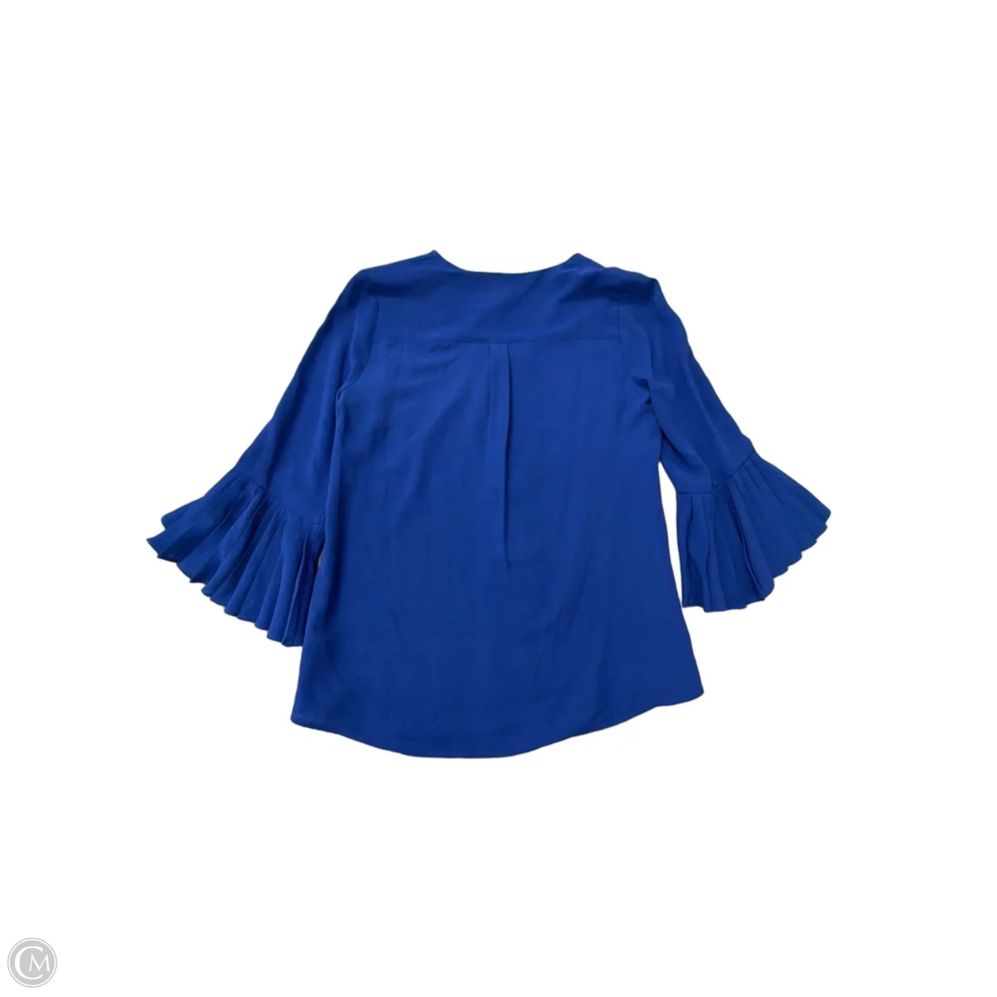 Top 3/4 Sleeve By Notations In Blue, Size: S