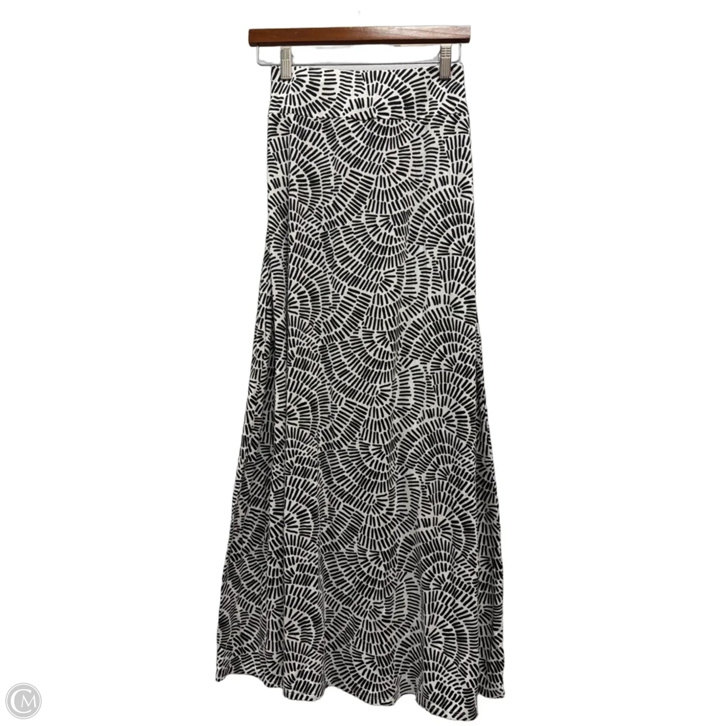 Skirt Maxi By Talbots In Black & White, Size: M