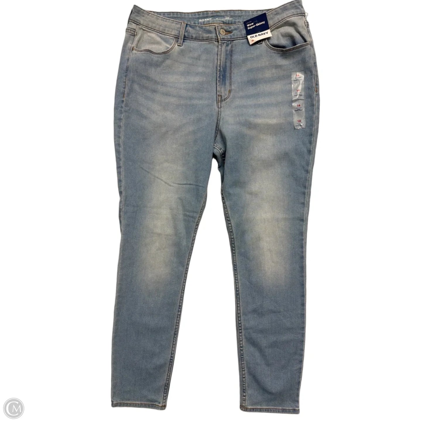 Jeans Skinny By Old Navy In Blue Denim, Size: 14