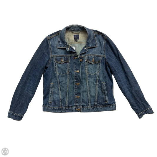 Jacket Denim By Gap In Blue Denim, Size: L