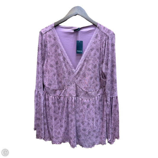 Top Long Sleeve By Torrid In Pink, Size: 1x