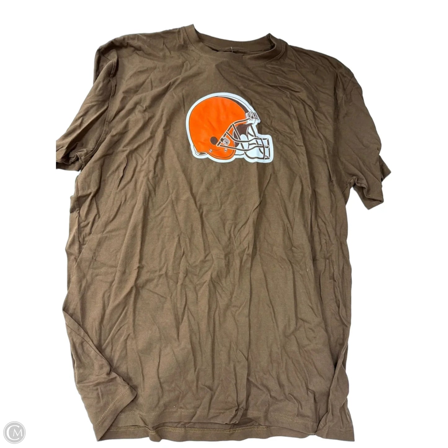 Top Short Sleeve By Fanatics In Brown, Size: 4x