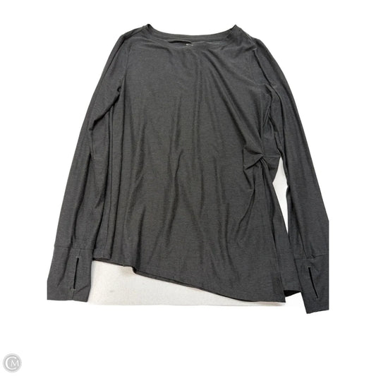 Athletic Top Long Sleeve Crewneck By Old Navy In Grey, Size: S