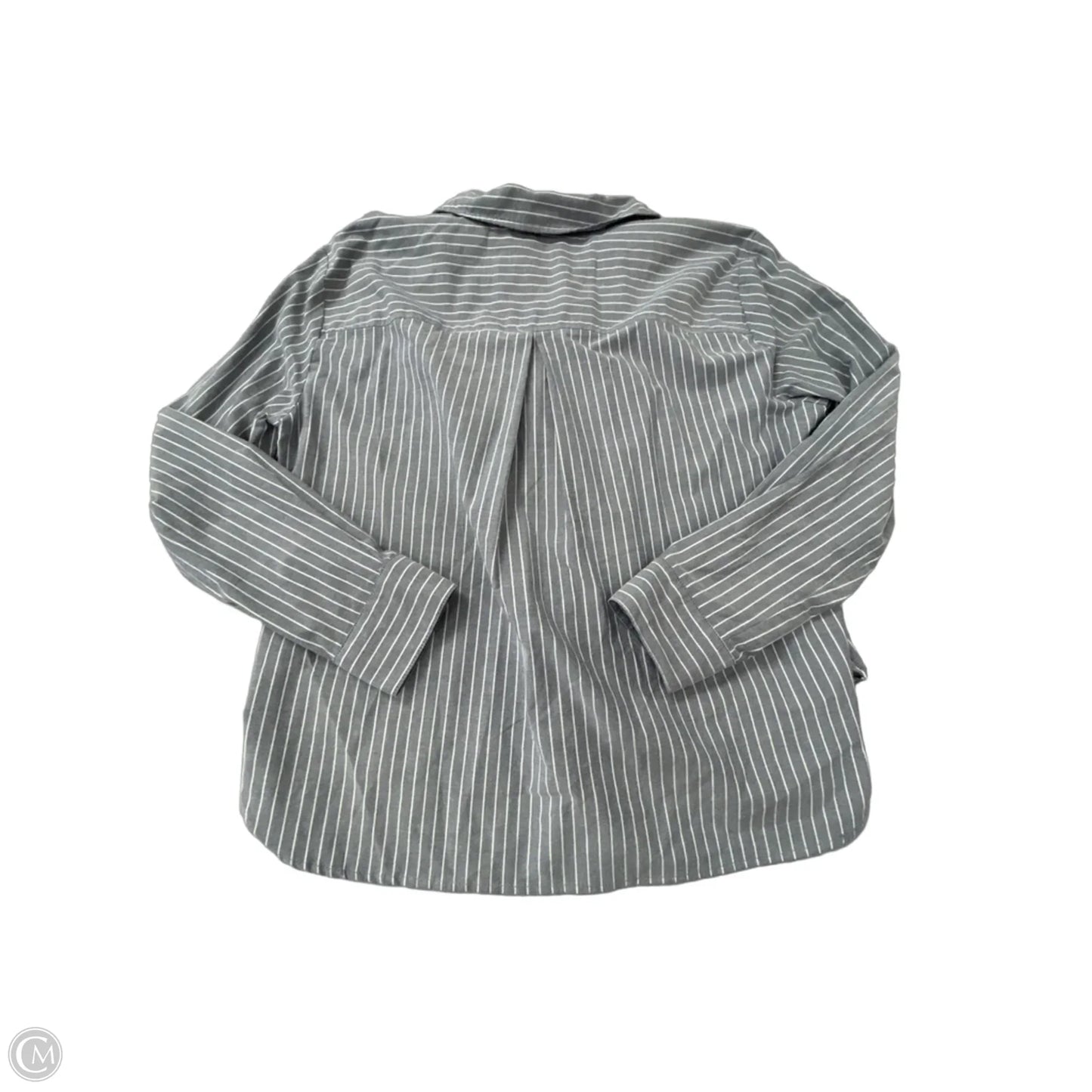 Top Long Sleeve By Modern Works In Striped Pattern, Size: L