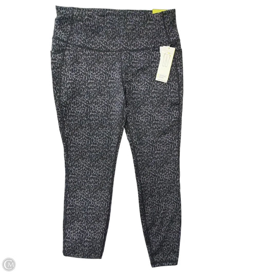 Athletic Leggings By All In Motion In Black & Grey, Size: L