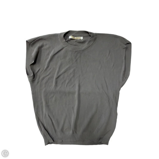Top Sleeveless By Clothes Mentor In Grey, Size: L