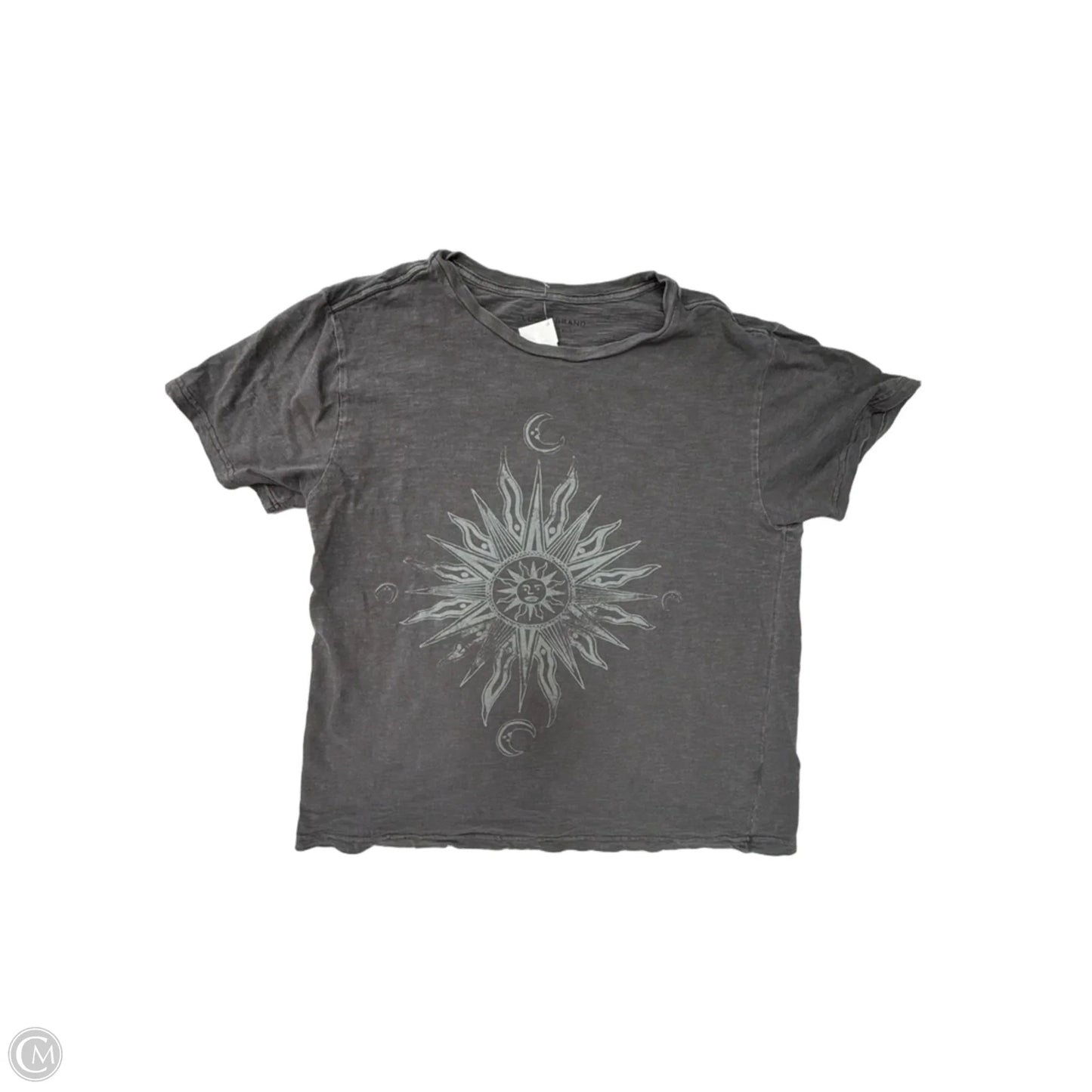 Top Short Sleeve By Lucky Brand In Grey, Size: M